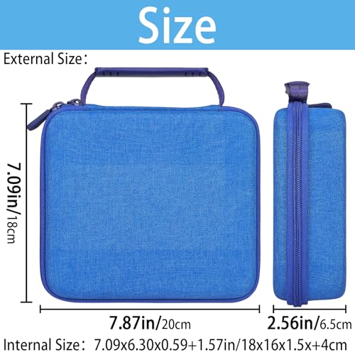 Aenllosi Hard Carrying Case Compatible with Air Hogs Zero Gravity Race Car,Storage Box for Zero Gravity Sprint Wall Climber & Charging Cable(Case Only,Blue)