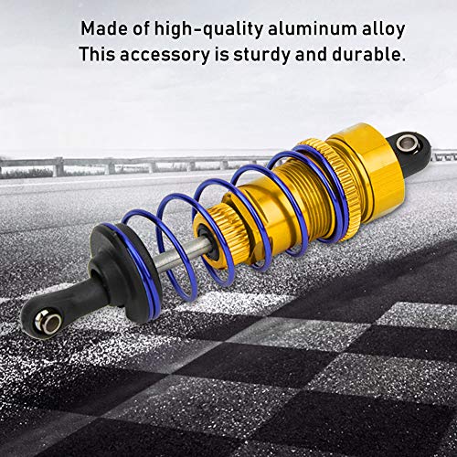 2pcs 92mm RC Oil Pressure Adjustable Front Shock Damper, 1/10 RC Car Shock Absorber, Upgraded Aluminum Alloy Buggy Suspension for ZD Racing HSP Hongnor LRP HPI (Gold) - color: Gold