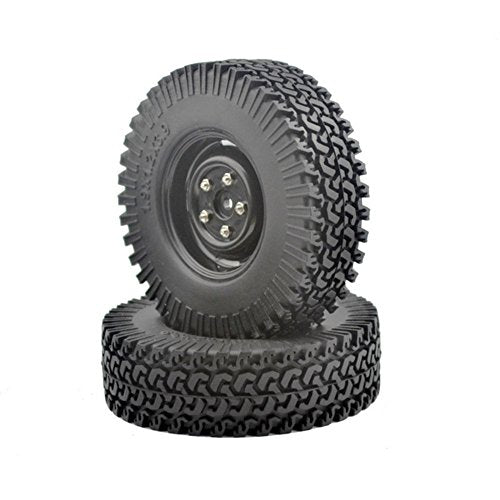 4PCS 100MM Tire&1.9 Inch Plastic Wheel Set with Foam Insert for 1/10 RC Crawler Car SCX10 D90