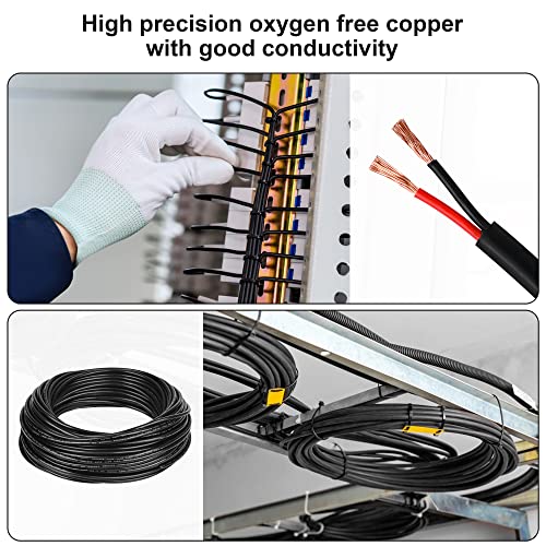 16 Gauge Wire 2 Conductor,16 AWG Electrical Wire Stranded PVC Cord Oxygen-Free Copper Cable,26FT 2 Core Pure Copper Flexible Cable Wire for LED Lamp Lighting Strips Automotive (16AWG-2C, 26FT)… - size: 26FT, style: 16AWG-2C
