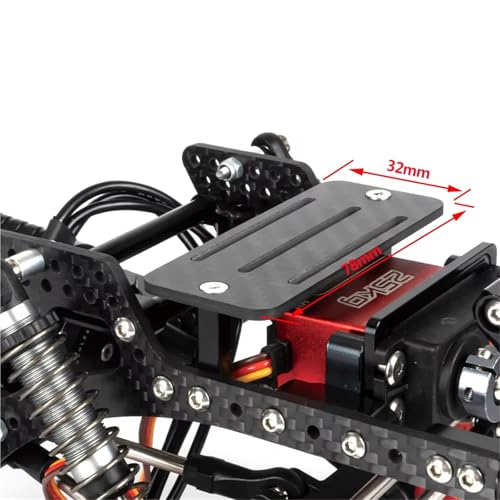 RC Car Accessories Battery Tray ESC Receiver Mount for 1/10 RC Crawler Cheater Rigs Fimonda for LCG for Chassis Lower Center of Gravity Rails