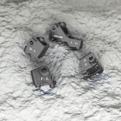 Aluminum Link Mounts Suspension Links Axle Mount Set for 1/10 RC Crawler Car TRX4 Upgrade Parts-Replaces Part 8227-Titanium - color: Titanium