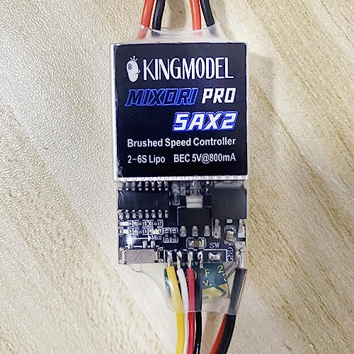 5A Dual Brushed ESC 2S-6S for 130-390 Motor RC Tank
