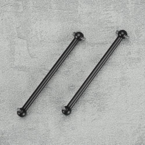 4pcs RC Car Drive Shafts 63mm/57mm Dog Bone Drive Shaft Centre Drive Joint Accessory Suitable for Common 1:6 1:8 1:10 1:12 RC Car Models - size: 63mm/57mm