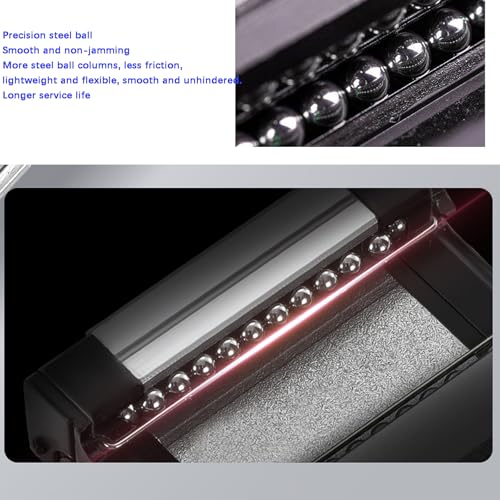 MGN5 Linear Rail 70mm 2.76" 2PCS MGN5 Miniature Linear Motion Slide Rail + 2PCS MGN5H 5mm Linear Sliding Bearing Carriage Block Black for 3D Printer and CNC Machine - size: L: 70mm / 2.76 inch, style: MGN5 Rail + H Block