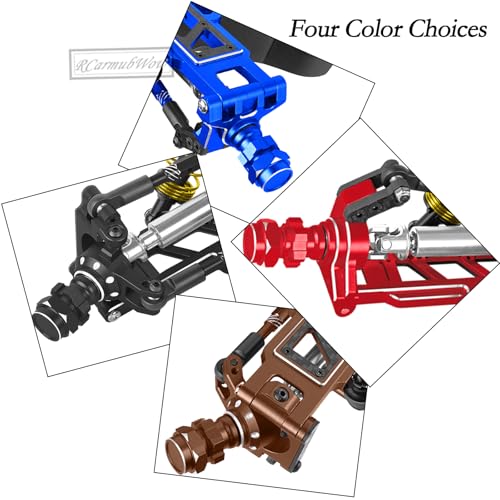 RC Caster Blocks,Front Steering Block,Rear Stub Axle Carriers Upgrades Part for 1/10 Slash/Rustler/Stampede/Jat0 4x4(VXL),Hoss 4X4 VXL,Replaces #9037#9032#9050,Navy Blue