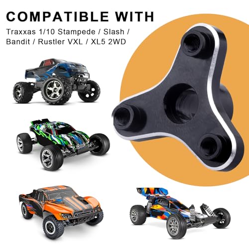 Metal Aluminum Alloy RC Slipper Clutch Eliminator for Traxxas 1/10 Stampede/Slash VXL / XL5 2WD (Black) - color: Black