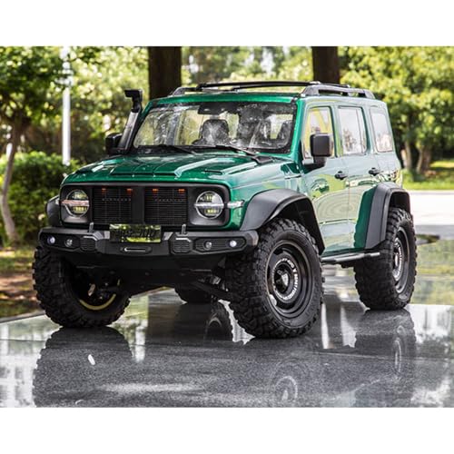 TOUCAN RC HOBBY 1/8 Tank300 Competitive Edition RC Crawler 4X4 4X2 Remote Control Off Road Car Metal Steering System 23KG Servo for Adult - color: Mgn