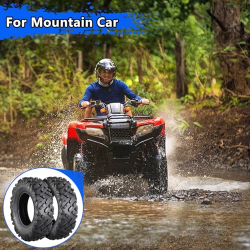 Set of 2 ATV Tires 25x10-12 All Terrain Tire, 25x10-12 Atv Tire 6PR Sand Mud Off-Road Tires, Tubeless - size: 25x10-12 6PR