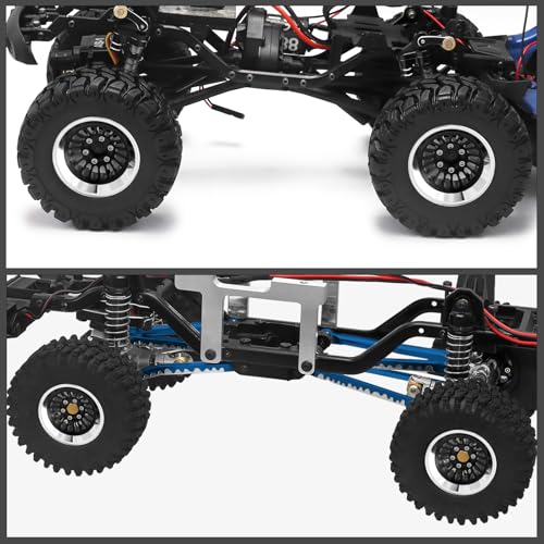 1.3" Beadlock Wheel CNC Aluminium Wheel Rim for TRX4M SCX24 1/24 1/18 RC Crawler Car Upgrade