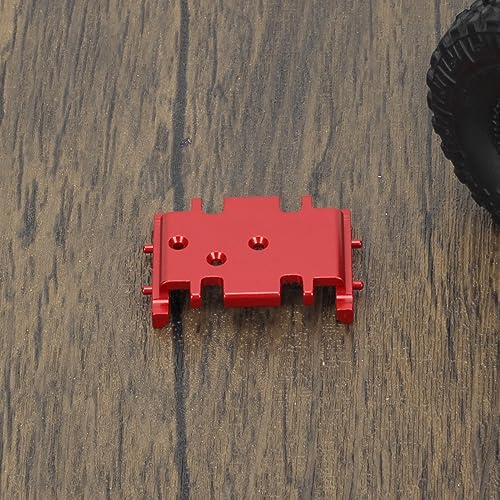 RCAWD RCAWD 6061 Aluminum Alloy Reinforced Transmission Mount for 1/24 ECX Barrage, RGT, FTX Series Upgrades Parts Red - color: Red