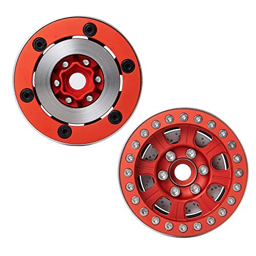 4pcs Stainless Steel RC Car 1.9" Beadlock Wheel Weight Block 56g Counterweight Upgrade Parts for 1/10th SCX10 TRX4 Redcat Gen8 Gen7