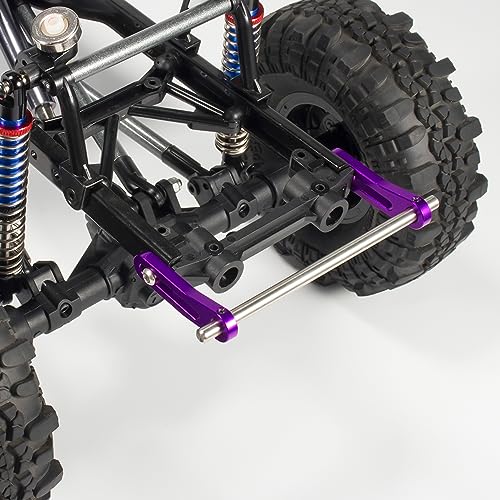 AMK RC Bumper Aluminum Alloy Modular 1/10 RC Crawler Bumper Front Rear Bull Bars for 1/10 RC Crawler LCG Rigs Builds TRX4 SCX10 Gspeed Power Wagon Body DIY (1/10 RC Crawler Bumper Black)