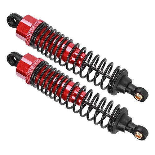 Shock Struts Damper, 2 Pcs Front Rear Shocks Damping Metal RC Car Upgrades Part Absorbers Oil Damper for 1/10 Flat RC Racing Car (85MM) - size: 85MM
