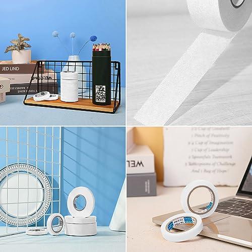 6 Rolls Fine Line Tape 1/16, 1/8, 1/5, 2/5, 1/2, 3/4 Inch x 55 Yard Fineline Masking Tape Painter Adhesive Automotive for DIY Car Auto Paint (White, Mixed Sizes) - color: White, size: Mixed Sizes