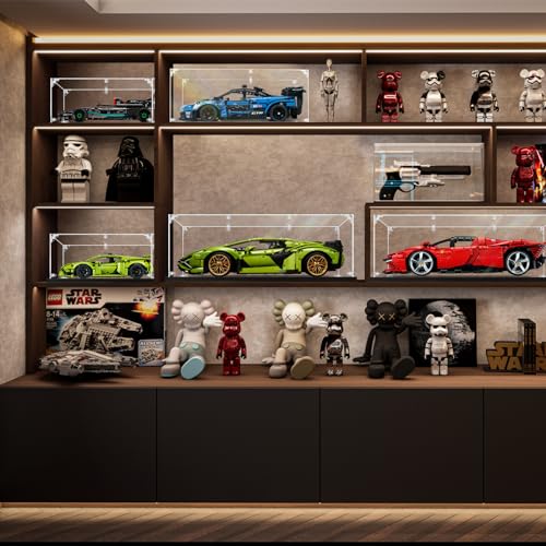 Clear Acrylic Display Case, Self-Assemble Showcase for Collectibles, Action Figures, Dolls- Alternative Glass Box for Commemorative Gifts(10*6*6inch,26*16*16cm) - size: 10x6x6inch,26x16x16cm
