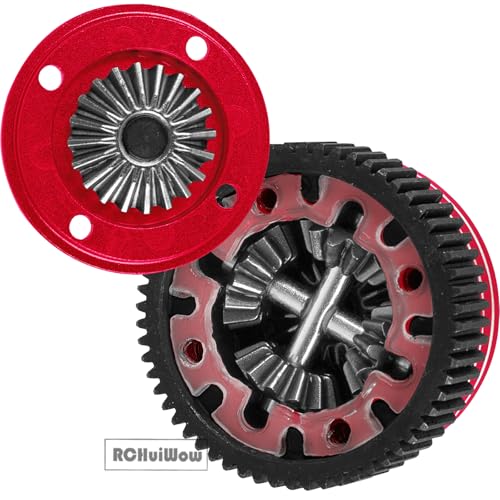 RC Gears Upgrades Part for 1/10 Slash/Stampede/Bandit/Rustler 2WD VXL,Diff Transmission Gear &48P 76T w/25T 27T Pinions &Pressure Plate &Slipper Clutch &Slipper Rebuild Kit Hops Up,Red - color: Red(1set)
