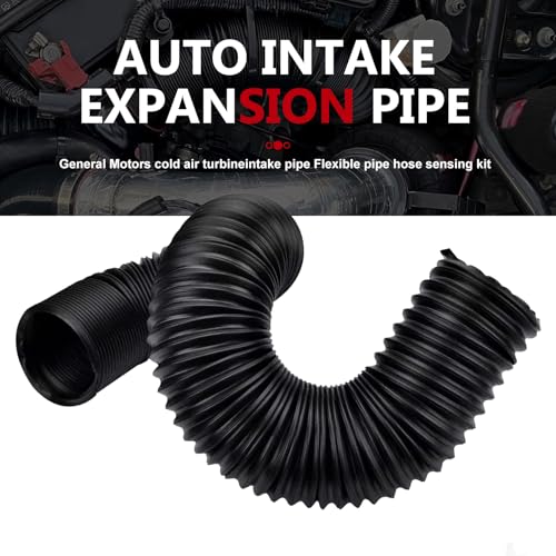 Car Duct Hose, 2.4" Anti-leak Retractable Air Intake Hose to 39 ", Flexible Water-proof Cold Air Conduction Hose, Modified Intake Accessory for Car & Truck Engine (Black) - color: Black #2.4 "