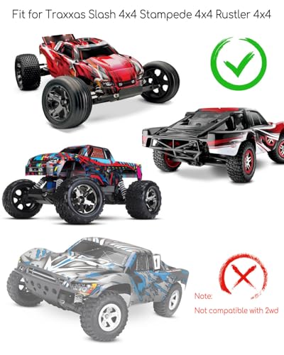 VXL-3s ESC Cooling Fan and Motor Cooling Fan Dual Fan Set | Compatible with Traxxas Slash 4x4 Stampede 4x4 Rustler 4x4 Hoss 4×4 Velineon VXL 3s Heat Sink, Black - color: Black ESC Cooling Fan and Motor Cooling Fan
