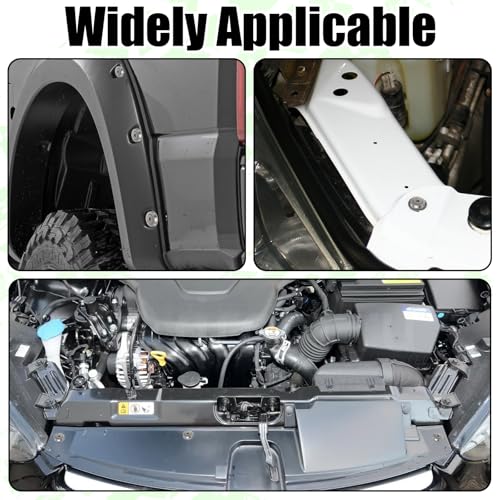 20 PCS Engine Dress Up Kit, CNC Finishing Fender Bumper Washers (Sliver) | M6 Aluminum Engine Bay Dress Up Kit, Fender Bolts for Trunk License Plate Frame - color: 20 pcs Silver
