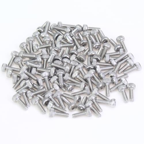 105 Pieces M2.5 x 6mm Socket Head Cap Screws, Thread Pitch 0.45mm, Sutemribor M2.5 Screws, 304 Stainless Steel, Fully Threaded, Silver - size: M2.5 x 6mm, style: Socket Head