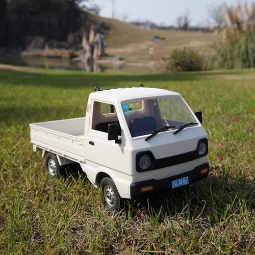 D12 RC Pickup Truck 1/10 Scale Racing Drift Cars RC Vehicle Climbing Car for Adults, Throttle & Steering Control Cargo Truck Van Toy with Led Lights