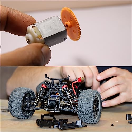 HARFINGTON 32P Hardened Pinion Motor Gear Set 5pcs 13T 14T 15T 16T 17T Fit 5mm RC Motor Shaft 0.8 Metric Pitch 32 Pitch Gears for RC Car, with Hex Key - style: 13T 14T 15T 16T 17T