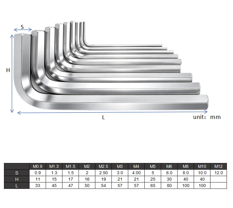 20Pcs M5-0.8x22mm Flat Head Socket Cap Screws Bolts with Hex Wrench | Allen Socket Drive, Stainless Steel 18-8,Full Thread Countersunk Bolts Furniture Screws