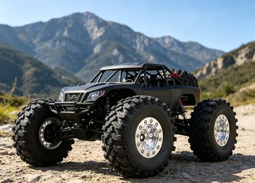 Brass 1.3 Beadlock Wheel Tires Set Sticky Soft Tires 70 * 26mm for Axial SCX24 AX24 TRX4M FCX24 Upgrade 1/24 1/18 RC Crawler Car (Silver) YK - color: Silver