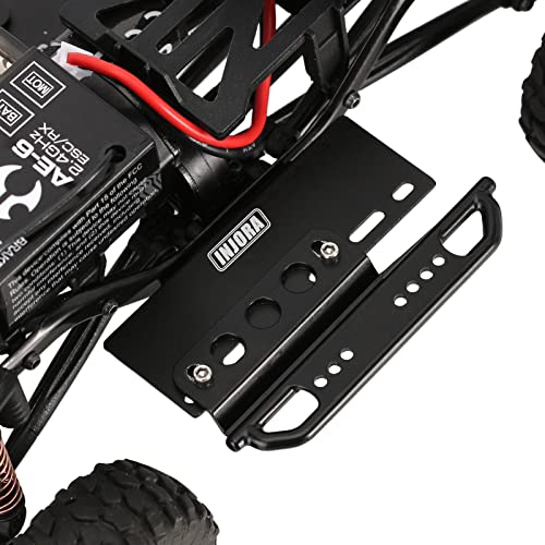 INJORA RC Side Pedal Set Metal Rock Sliders Upgrade Parts for Axial SCX24 C10 AXI00001 1/24 RC Crawler Car, 2PCS