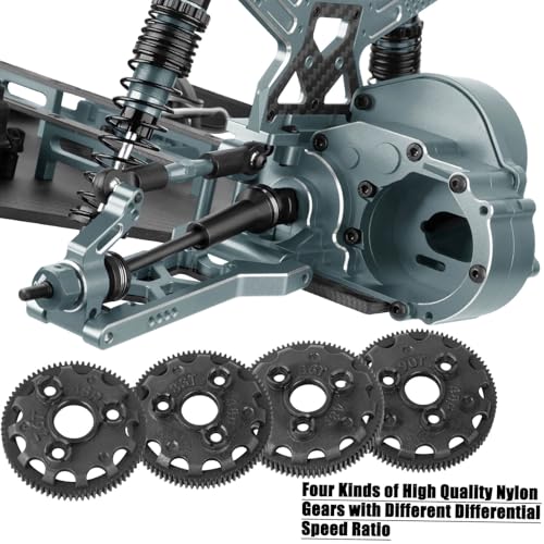 Upgrades Parts for 1/10 Slash 2WD LCG,Carbon Skid Plate&Aluminum RC Shocks&Drive Shaft CVD&A Arms&Steering Block&272R Gearbox&Adjustable Links&Shock Tower&Front Bulkhead,Titanium - color: Titanium(hops Up)