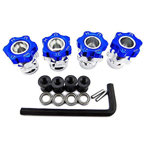 Hot Racing JT107W06 17mm Hex Wheel Adapters with 8mm Extension - TRA Jato