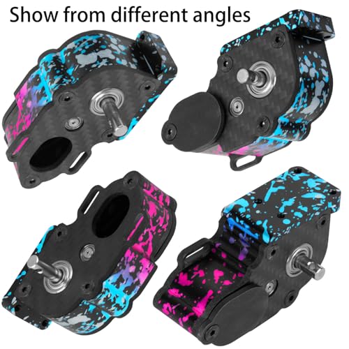 LCG Middle Transmission Gearbox Upgrades Part for 1/10 RC Crawler car Axia1 SCX10 SCX10 ii 90047 Wraith,Aluminum Center Transmission Gearbox Hops up,Colour