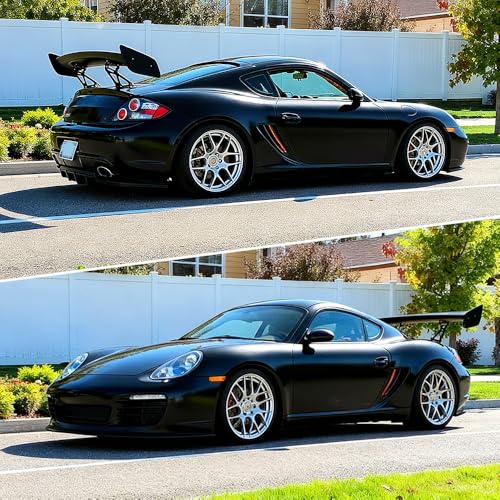 GT Wing Spoiler, Matte Black 47Inch Universal Rear Trunk Spoiler, Lightweight ABS Car Spoiler, GT Style - size: Matte Black