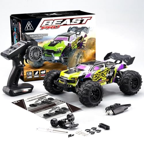 SG116PRO 1/16 Remote Control Off-Road Car, 2.4G 4WD 40KM/H High-Speed Amphibious RC Climbing Car Mini Electric Carbon Brush RC Buggy Rock Crawler Model Gift -RTR - style: SG116PRO 1/16, Carbon Brush Version