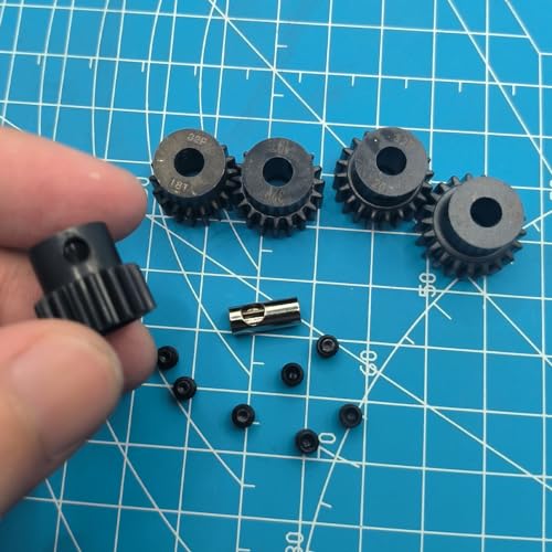 32P 5mm Pinion Gear Set 17T 18T 19T 20T 21T for Arrma 4s 3s Mega Typhon Senton Fury Vorteks Grom Gorgon Granite Big Rock Kraton Mojave Outcast Infraction Upgrade Parts