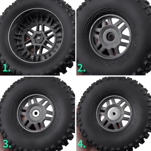 4Pack MORFUM 12mm to 17mm Metal Wheel Hex Adapter Drive Hub Adaptor Converter Compatible with 1/8 Typhon/Kraton/Outcast/Notorious RC Big Rock Crawler Off Road Monster Truck Upgrade Part