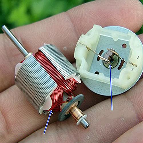 Lcuihua-dc Motor Toy Boat Car Tool Model Motor, 27300RPM DC 5V-12V, Micro Mini 370 Electric Motor, 6V 9V Carbon Brush Large Torque High Speed