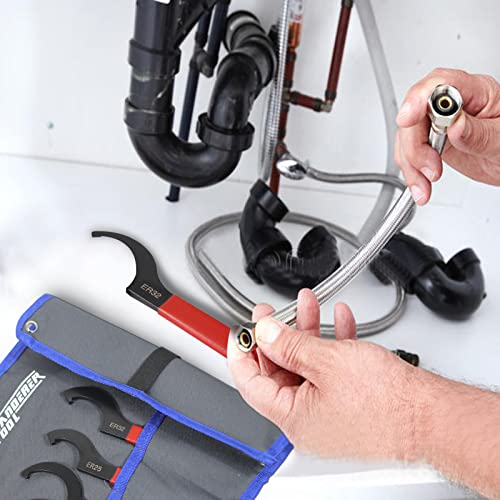 9Pcs Coilover Spanner Wrench Set, Adjustable Shock Wrench Universal Carbon Steel Spanners for Most Coil Over Shock Adjustments (Blue) - color: Blue