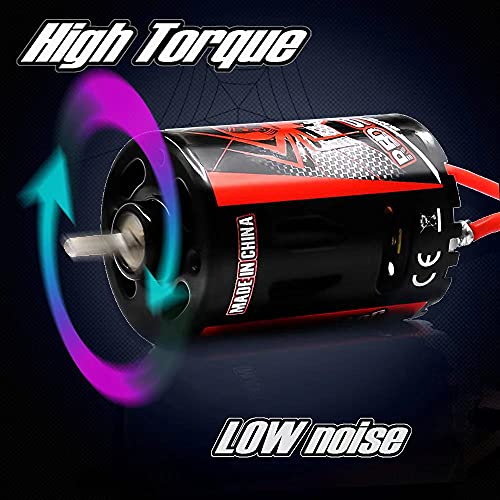 RC Motor 23T 540 Brushed Motor Shaft 3.175mm Compatible with Axial SCX10 AXI03007 90046 Traxxas TRX4 D90 MST Tamiya CC01 1/10 RC Crawler Short Truck Car