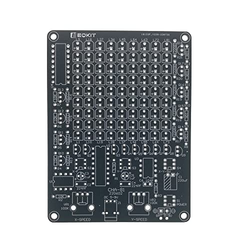 Gikfun LED Chaser Soldering Practice Kit PCB Board 81 LEDs for STEM Electronics School Learning Project DIY EK1974