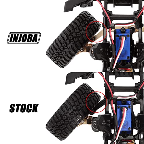 INJORA Brass Steering Link for 1/18 RC Crawler TRX4M Upgrade, 12g - color: Brass