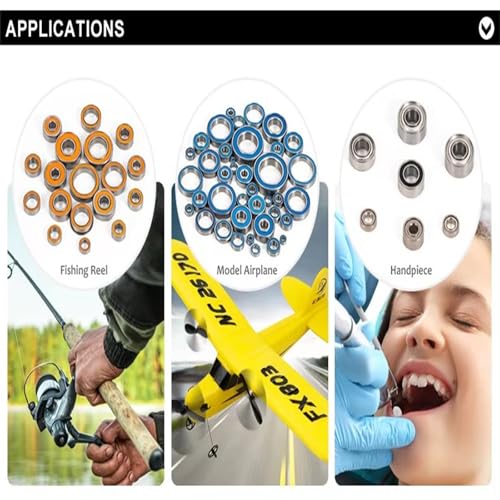 10PCS MR74RS Bearing 4x7x2.5 mm ABEC-7 Hobby Electric RC Car Truck MR74 RS 2RS Ball Bearings MR74-2RS Blue Sealed