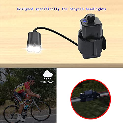 8.4V Battery Pack Housing, with DC and USB Ports Waterproof and Safe Battery Pack Housing, Suitable for 2/4 x 18650 Rechargeable Lithium-ion Battery Bicycle Lamp Headlights and Mobile Phones