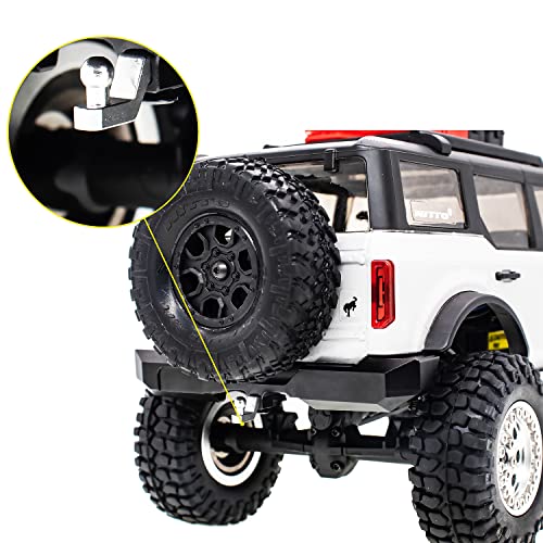 Aluminum Front&Rear Bumper for AXIAL SCX24 Ford Bronco AXI00006 1/24 RC Crawler Car