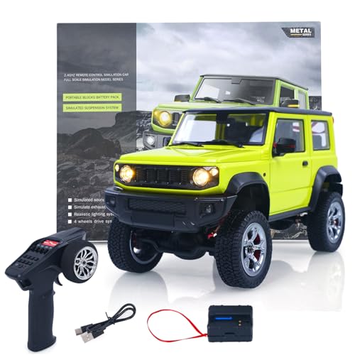 1/16 HG 210 RC Off Road Car Remote Control Electric Crawler Sound Light Smoke Unit Metal Gear Drive Shaft Battery Charger Hobby Model for Ages 14+ - color: Green