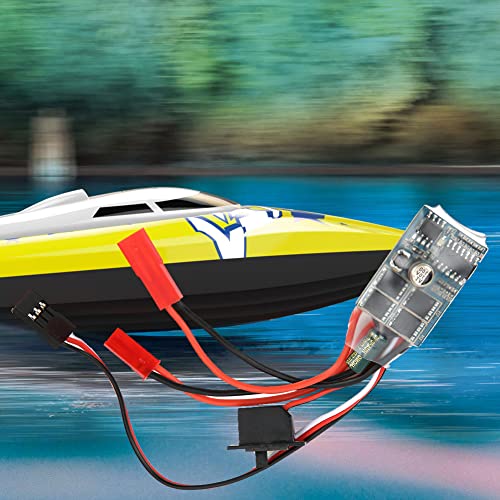 RC Brushed ESC, 30A 4-8V ESC Two Way RC Brushed Motor Speed RC ESC for 1/16 1/18 1/24 Car Boat RC Car (with Brake)