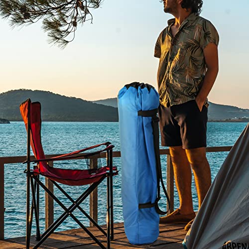 Xxerciz Camp Chair Replacement Bag, 48 inches Heavy Duty Large Storage Bag, Nylon Folding Chair Carry Bag with Shoulder Strap Foldable Blue for Outdoor Camping Travel (Chair is not Included) - color: Blue