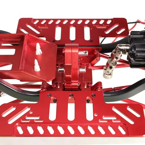 for MN for MN128 MN86 MN86S G500 1/12 Medium Wave Box Assembly Metal Upgrade Parts Remote Control Rc Crawler Car Accessories RC Car Repair Kit(Red) - color: Red