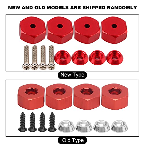 4pcs mm to 12mm Hex Combiner, Hex Adapter Wheel Hub, Hex Adapter ARY for WPL D12 1/10 RC Trucks